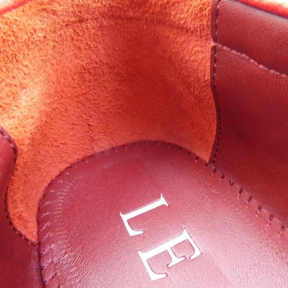 Men’s Red Genuine Ostrich Leather Driving Loafers Moccasins 250 mm / US 7 / EU40